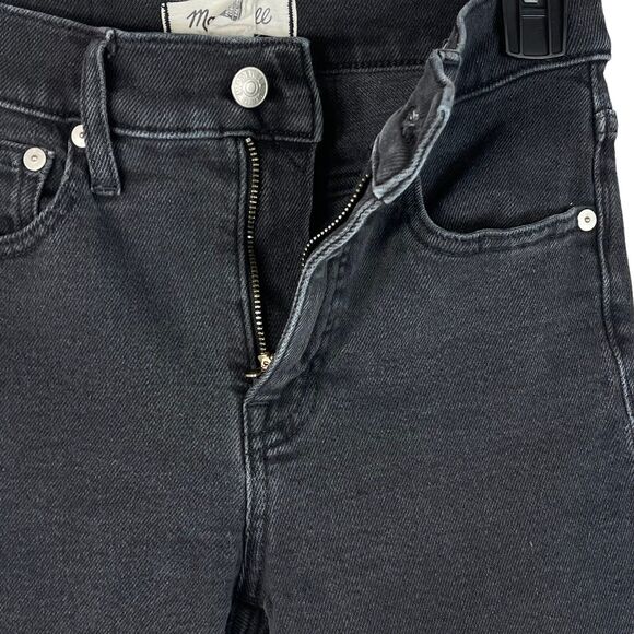 Madewell SZ 26 Cali Demi-Boot Jeans Mid-Rise Stretch Pockets Zip-Fly Gray - Picture 5 of 10